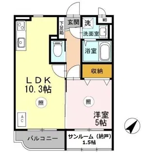プルミエヴィラ【3階】の間取り