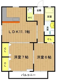 ソーレンサイド【2階】の間取り