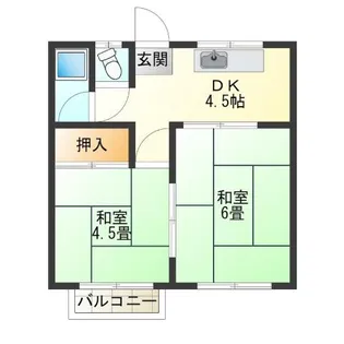 高速文化【2階】の間取り