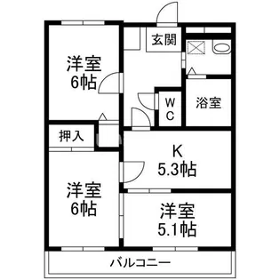 レジデンスイトウ【1階】の間取り