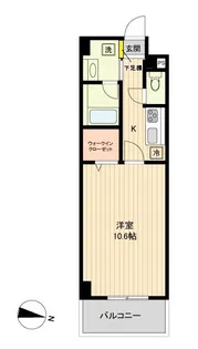 ベルメゾン若林【4階】の間取り