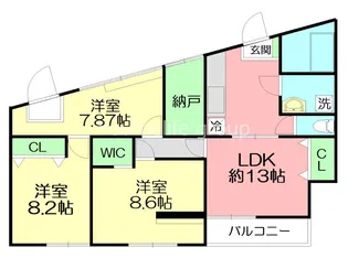 ハウスK【2階】の間取り