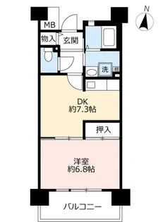 URサンラフレ明石【9階】の間取り