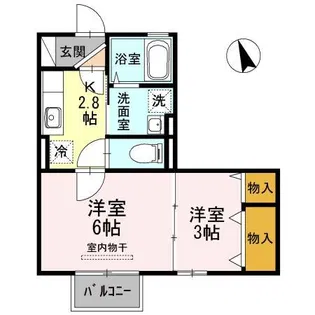トワ ボヌール【2階】の間取り