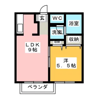 フレグランス神畑【1階】の間取り