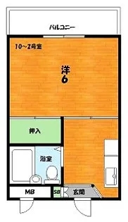 フロンティア長尾II【1階】の間取り