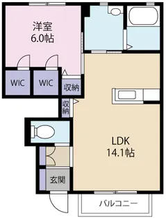 フォレナ【1階】の間取り