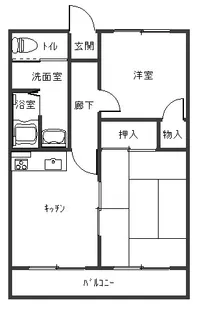 マンション花笠【2階】の間取り
