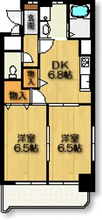 サンセリテ内山【2階】の間取り