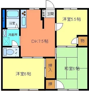 アピア五井A【2階】の間取り