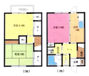 ホワイトビレッジ 1の間取り