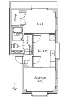 レーベン石黒【1階】の間取り