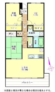 ベルクトハイム【4階】の間取り