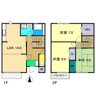 セゾン・メルヴェーユ秋の間取り
