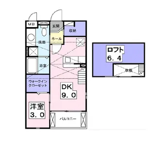 Comfort A (コンフォートA)【2階】の間取り