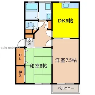 メゾン66【2階】の間取り