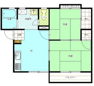 サンライフイマイ【2階】の間取り