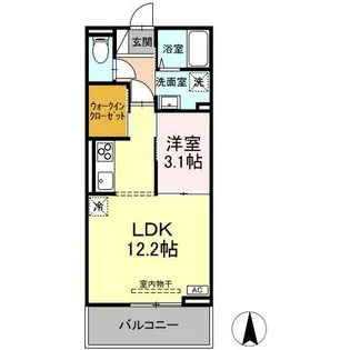 DーROOM太日通【3階】の間取り