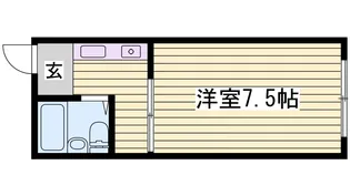 サンハイツ八代【2階】の間取り