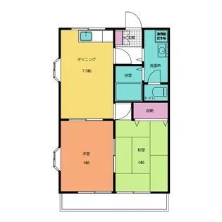 美郷ハイツ【3階】の間取り