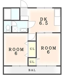 徳島県小松島市立江町字青森【アパート】の間取り