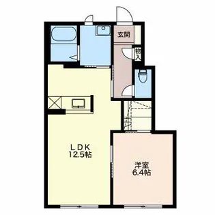 クリア灯明寺【1階】の間取り