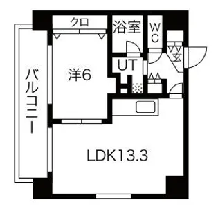 コンソラーレ瓦屋町【7階】の間取り