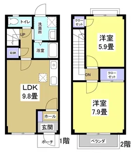 静岡県袋井市川井【一戸建】の間取り