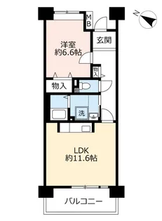 URルネシティ脇浜町【2階】の間取り