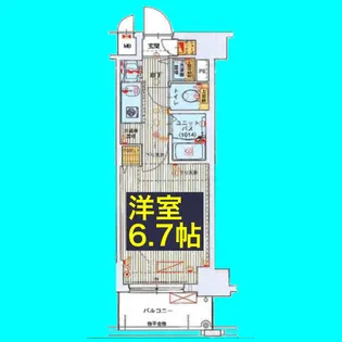 ライジングコート名古屋駅前東【8階】の間取り