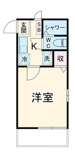 キャッスル鷺沼【1階】の間取り