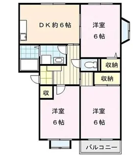 サクシード【2階】の間取り