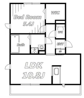 PARK HILLS MIYAKO【1階】の間取り