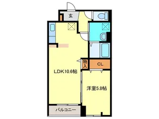 ブライト中野【2階】の間取り