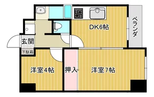 エスぺランサ本町【7階】の間取り