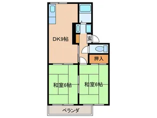 コーポラス第一【2階】の間取り