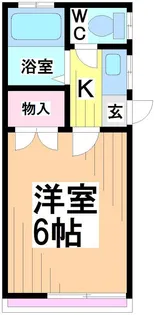 東京都杉並区方南1【アパート】の間取り