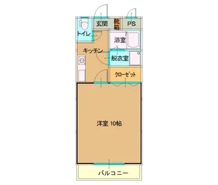 1Kの間取り画像
