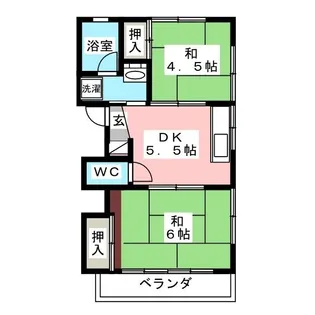 メゾンド中川【2階】の間取り