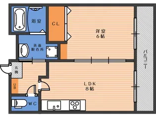 コンフォートソレイユ【1階】の間取り