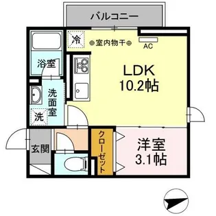 グラン カナル【2階】の間取り