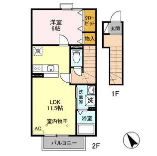 グリーンハイツ【2階】の間取り