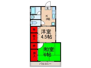 シャロ-ムハイム【1階】の間取り