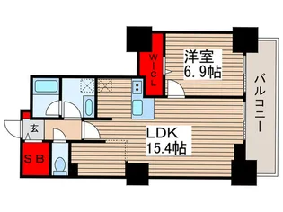 ロイヤルパークスタワー南千住【23階】の間取り