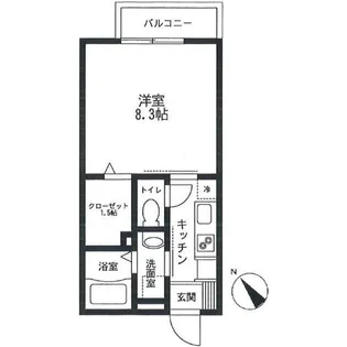 エクセル霞ヶ丘【2階】の間取り