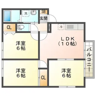 コンフォート打越坂【2階】の間取り