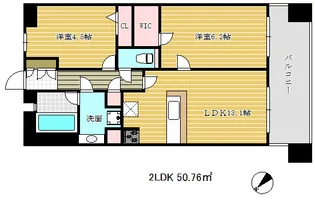 ワコーレ元町セリュックス【10階】の間取り