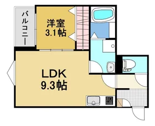 LECOCON四日市VII【3階】の間取り