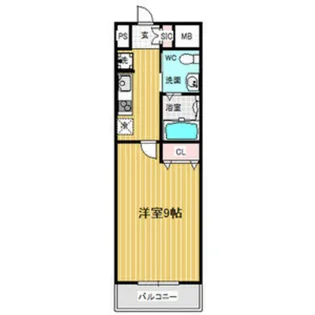 1Kの間取り画像