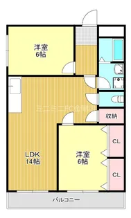 スコルピオ清和【5階】の間取り